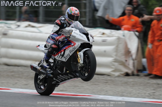 2010-05-08 Monza 1865 La Roggia - Superbike - Qualifyng Practice - Ruben Xaus - BMW S1000 RR